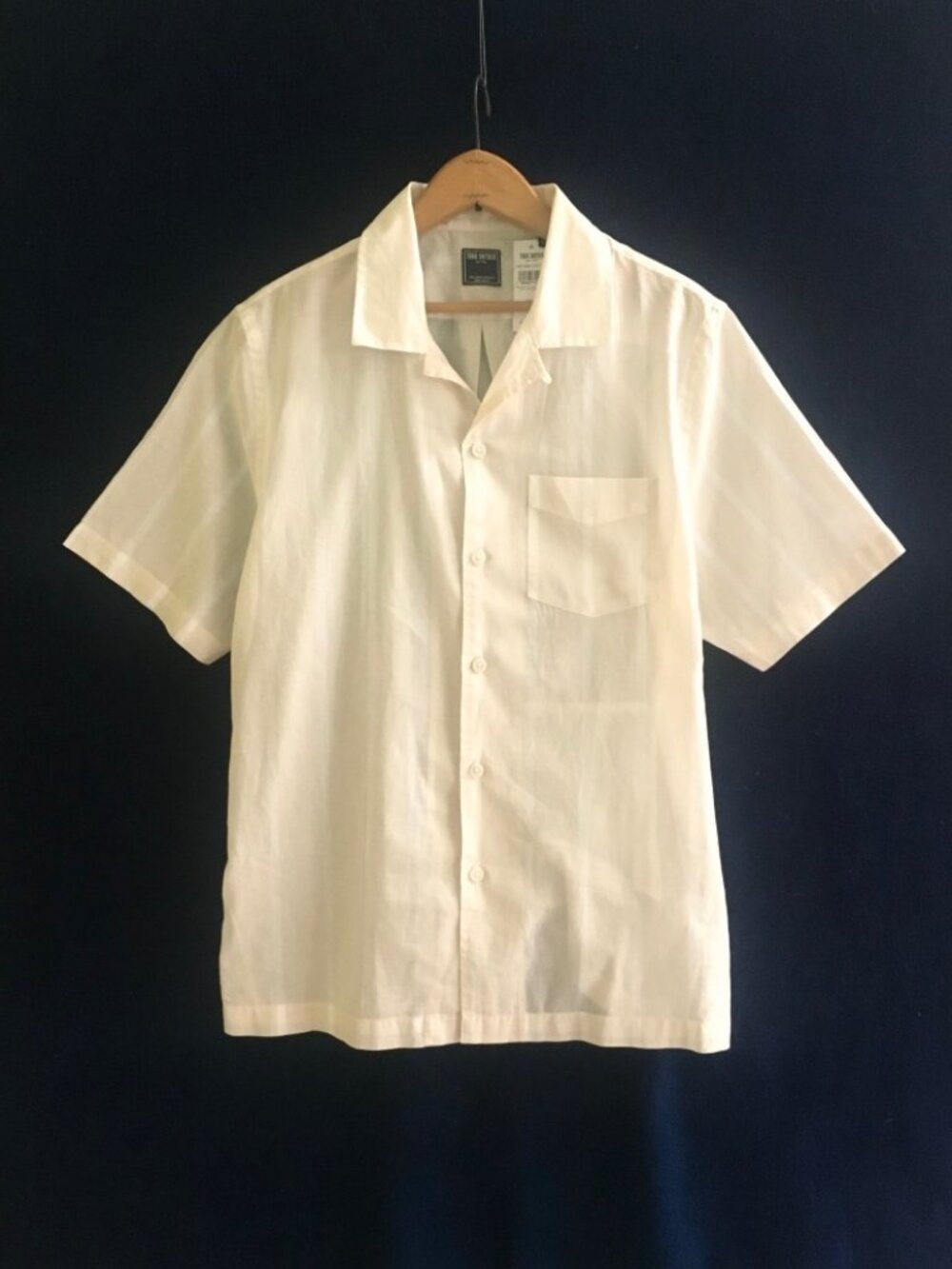 Todd Synder Camp Collar Short Sleeve Shirt - Medium - NWT